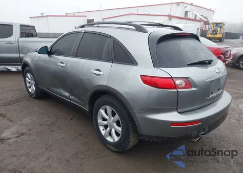 2005 Infiniti Fx35 z USA, uszkodzony, nr VIN JNRAS08W75X218653